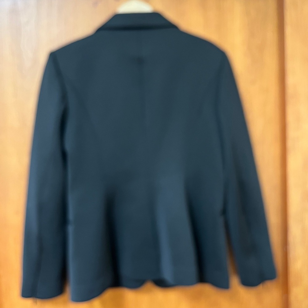 Good American Black Scuba Single Button Blazer Jacket Zip Cuffs Womens‎ XL LKNW - Picture 8 of 16